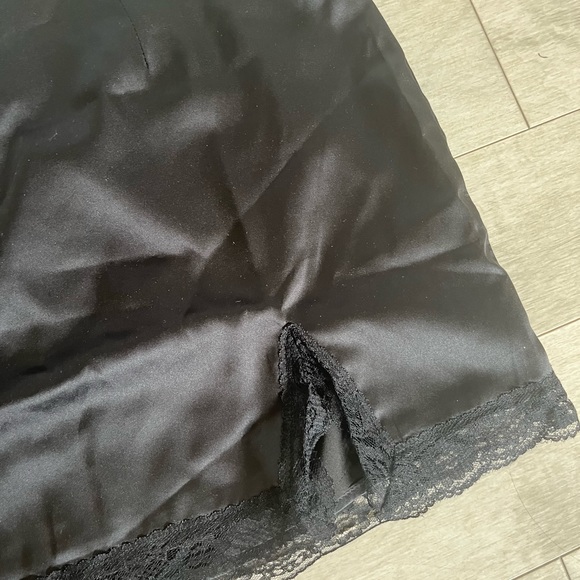 Brand new REVOLVE (Superdown) black silk skirt (sM) - Picture 2 of 4